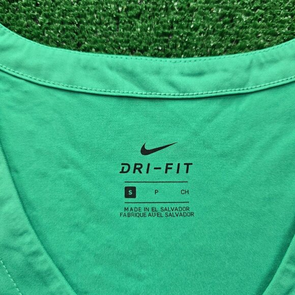 Nike Tshirt Womens Small Green Short Sleeve Dri-Fit Athletic Training Gym - Picture 8 of 12
